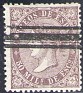 Spain 1868 Queen Isabel II 50 Mil Violet Edifil 98. España 1868 98. Uploaded by susofe